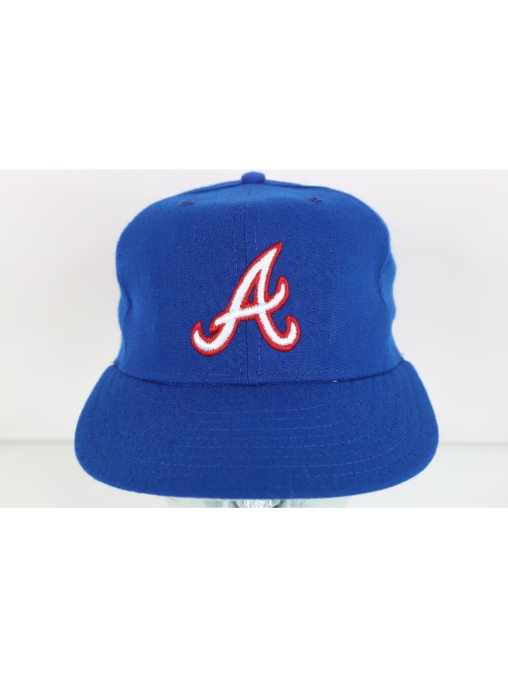 Deadstock Vtg 80s New Era Pro Model Atlanta Braves Fitted Hat 7 1/4 Wool USA